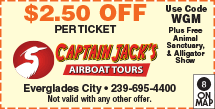 Discount Coupon for Capt. Jack&#39;s Airboat Tours